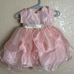 Nannette Baby 3-6 Months Pink Dress