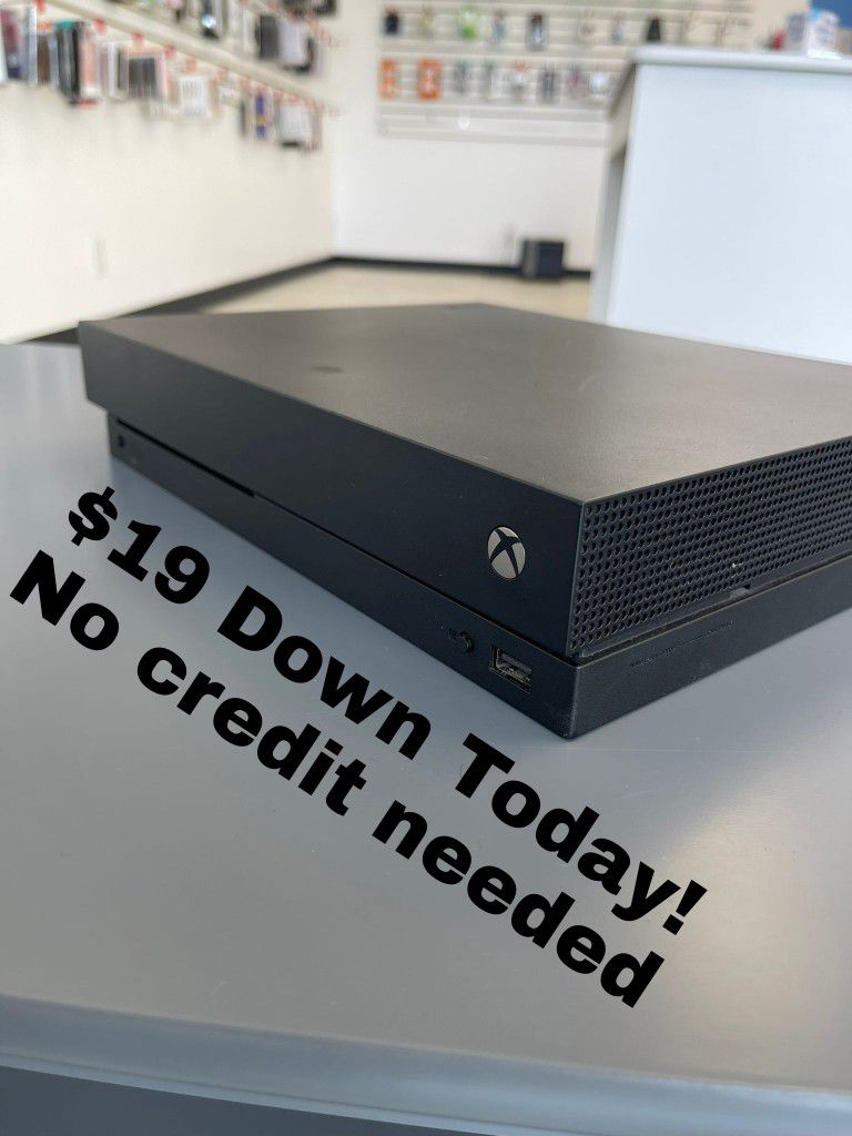 Microsoft Xbox One X 1TB-$25 To Take It Home Today 