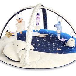 New Skip Hop Tummy Time Mat, 3-in-1 Activity Baby Play Gym Celestial Dreams toy 