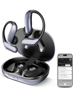AI Translation Earbuds: 170 Languages & 0.45s Instant Real-Time Translator, Smart AI Headphones with Meeting Notes & Transcription, Bluetooth 6.0 & EN
