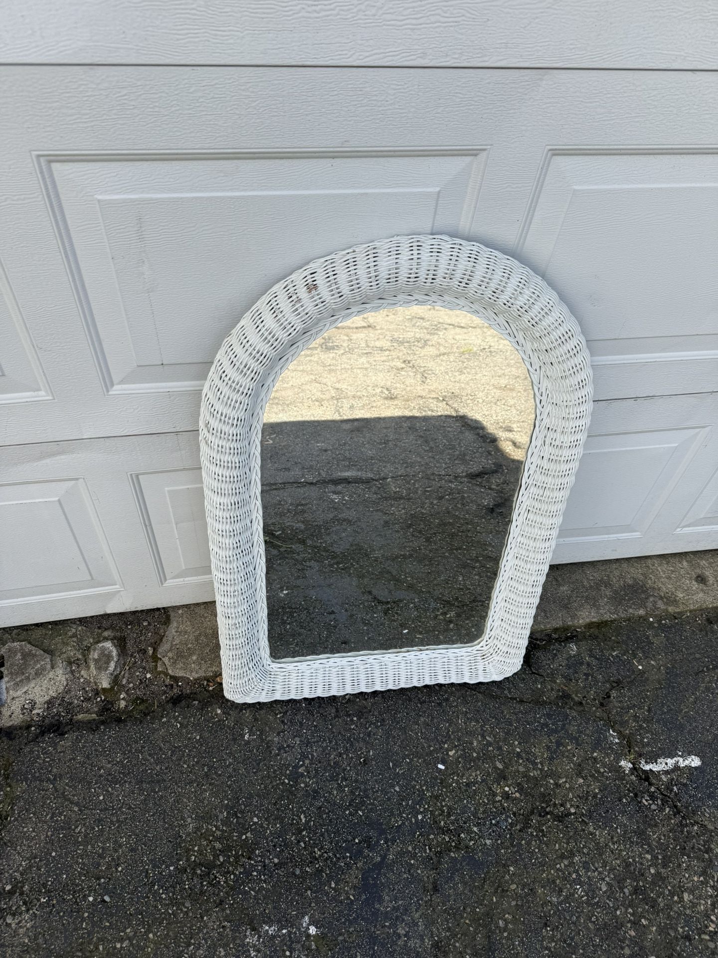 Wicker Mirror