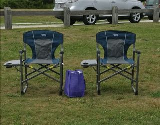 Two Foldable Costco Chairs