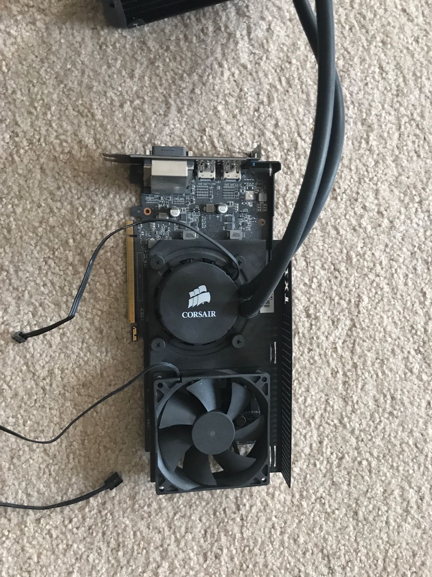 Rx580 gpu graphics card water cooled 8gb