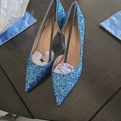 Sparkly Blue Shoes 