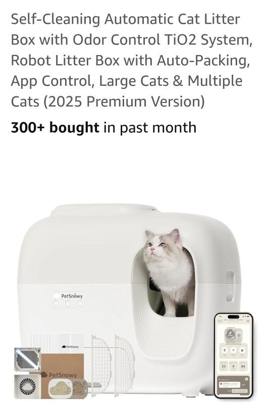 Smart Self Cleaning Litter Box