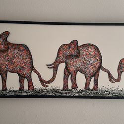 Colorful Elephant Painting