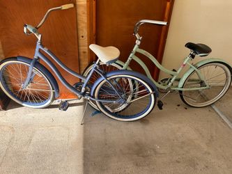 Two Beach Cruiser Bicycles