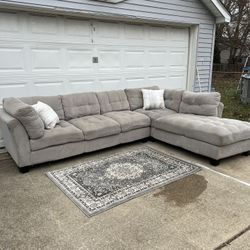 Light Gray Sectional Couch