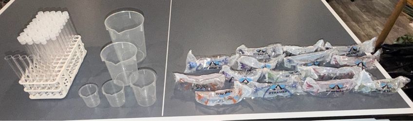 New Pyramex Safety Glasses + Test Tubes Science Kit
