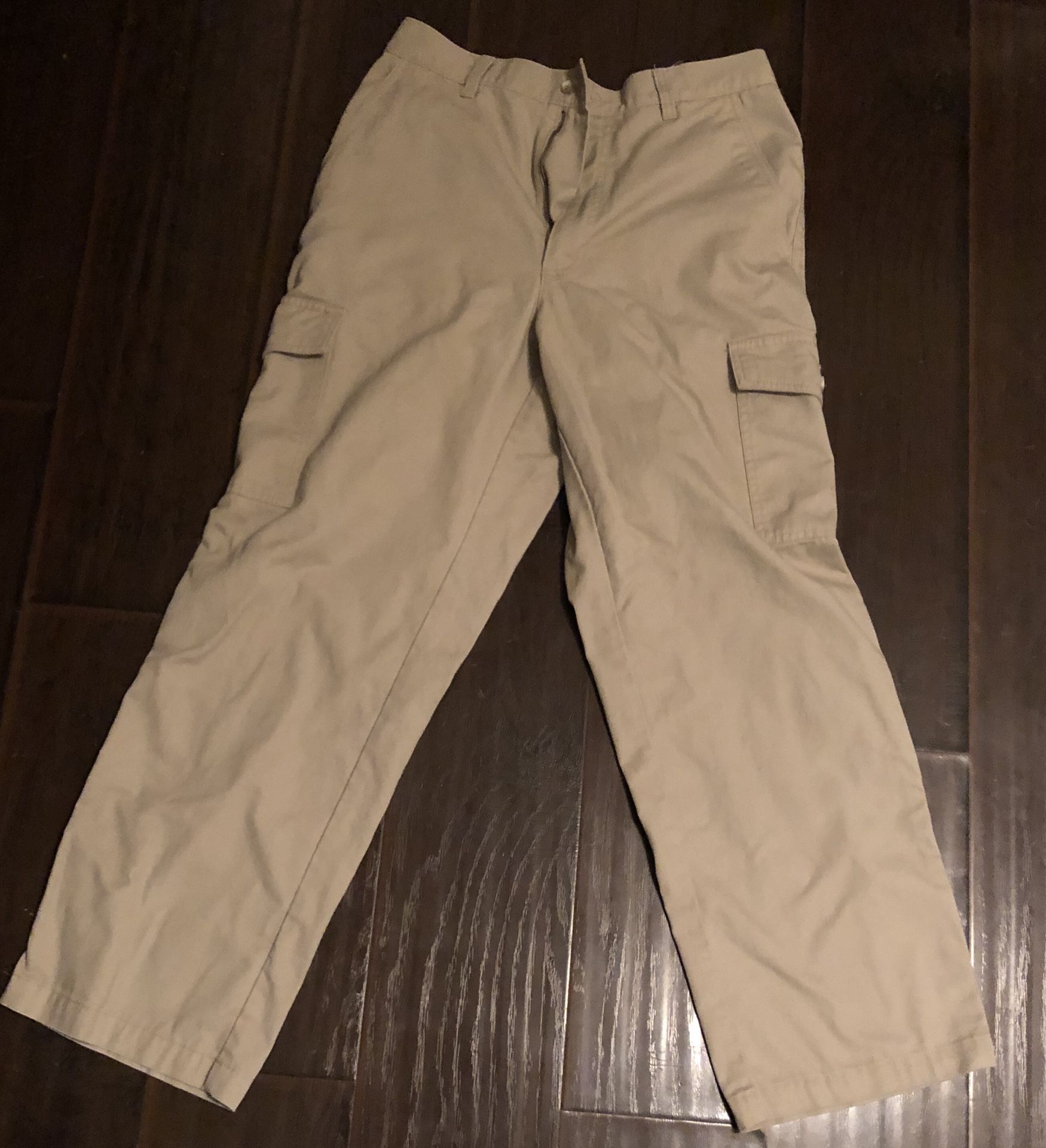 David Taylor khaki beige men’s pants 35x29