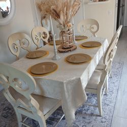 Marble Formal Dining Table Set 