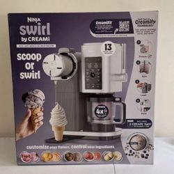 Ninja swirl by cream scoop or swirl 13oz soft serve ice cream maker touch program floor model 