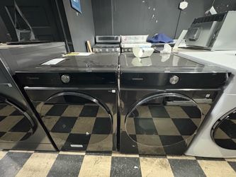 Samsung Bespoke Washer And Dryer Set In Black