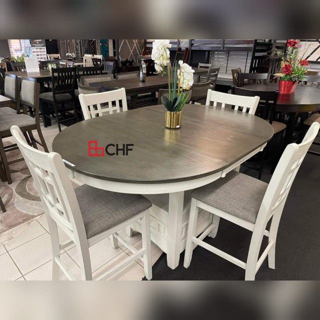 5 Pc Counter Height Dining Table Set 