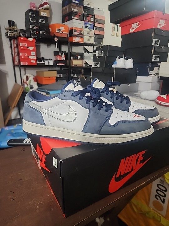 Nike Sb × Air Jordan 1 Low  Mid Night Navy Eric Koston