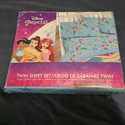 Twin leaves of Princess Disney Ariel and Flounder