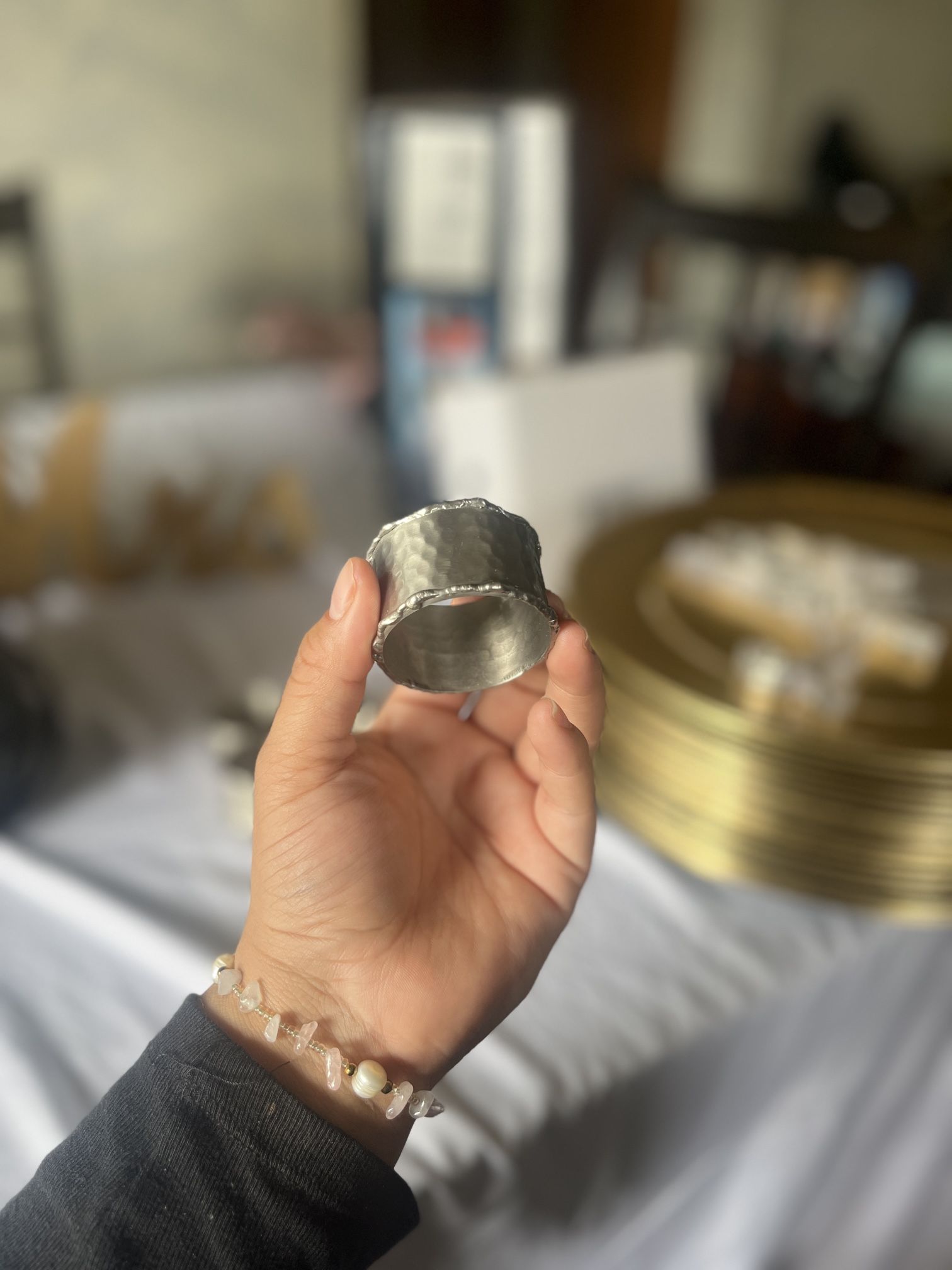 metal napkin ring holder 