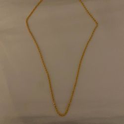 21k Gold Rope Chain 