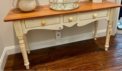 Ethan Allen Farmhouse Pine Sofa Table