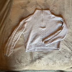 Grey Cropped Sweater