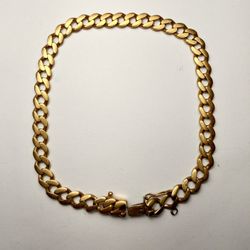 Solid 18K Gold Cuban/Curb Bracelet – 6mm – 17.83g – 8 3/4” (8.75”)