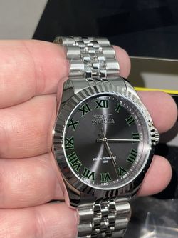 Invicta Specialty Men's 43MM-Charcoal Dial, Green Roman Numerals-Brand New W/Box