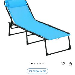 Outsunny Folding Chaise Lounge Chair, Patio Sun Tanning Chair, Outdoor Chaise Lounger with 4-Position Reclining Back, Breathable Mesh Seat for Beach, 