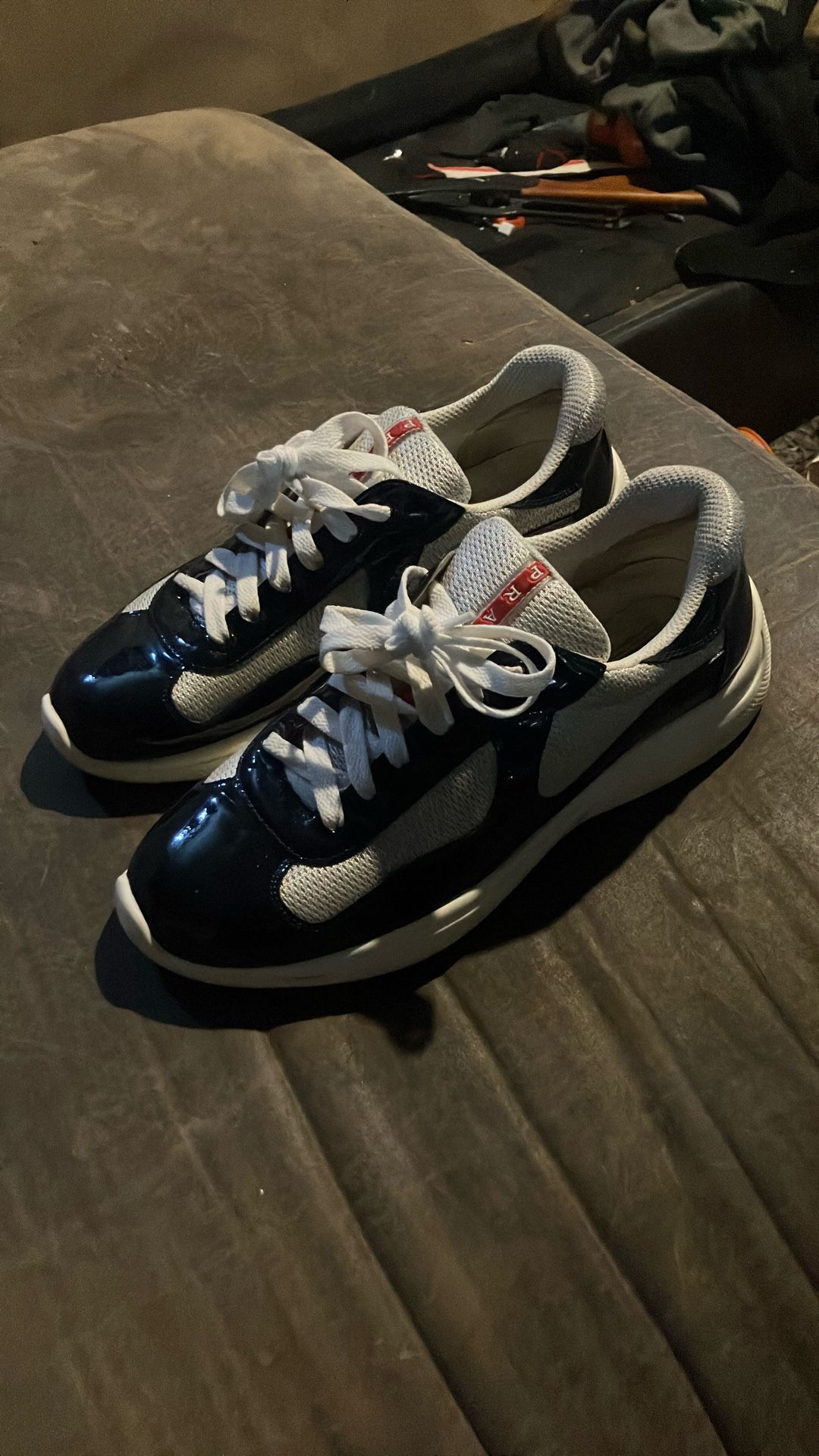 Prada America's Cup biker fabric sneakers