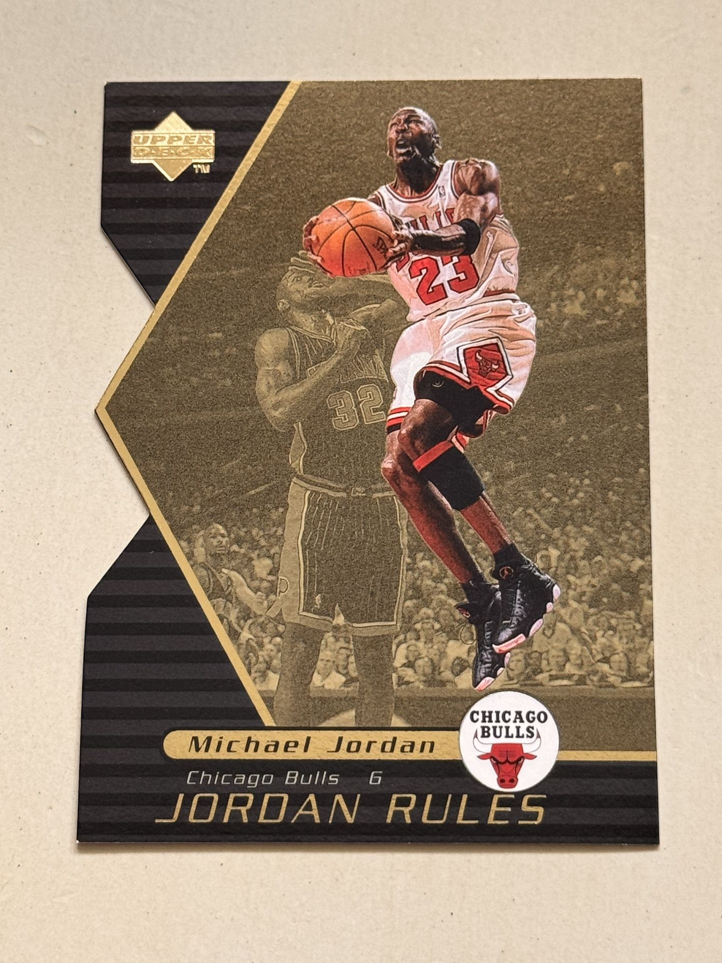 1998 Michael Jordan Upper Deck Jordan Rules Die Cut #J13 Chicago Bulls