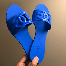 Blue Dolce & Gabbana Sandal Slides Size 7
