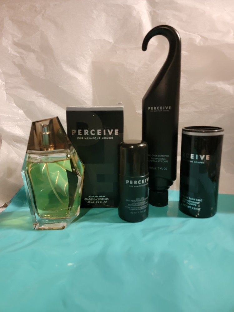 AVON VINTAGE DISCONTINUED 2000 PERCEIVE FOR MEN BUNDLE