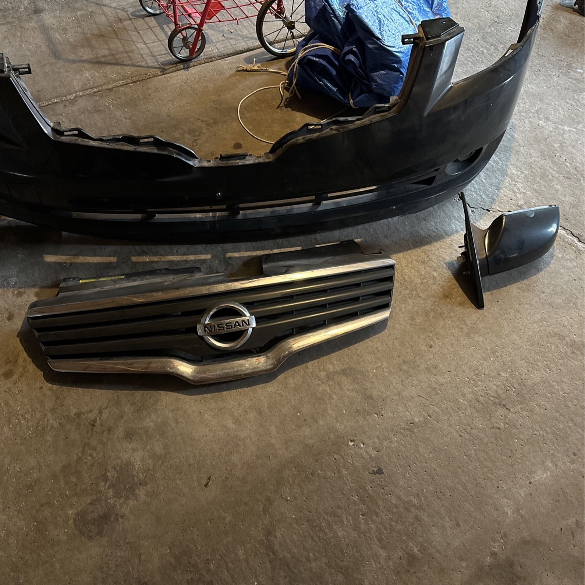 2009 Nissan Altima Front Bumper Cover And Grill