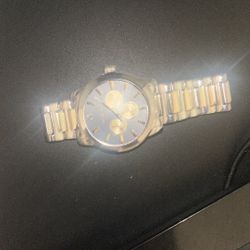 Geneva Watch With Authentic Diamond