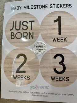 Baby Milestone Stickers- NEW