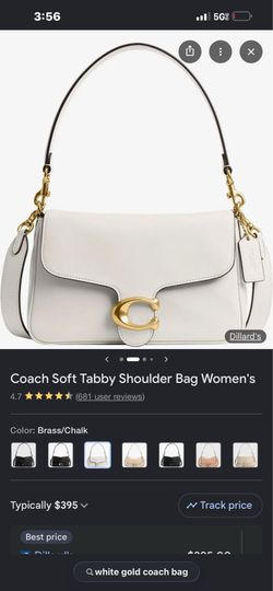 Authentic Coach Soft Tabby Chalk – Like New / Clean