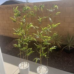 Tall Artificial Bamboo House Plant, 67”