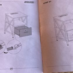 White End Table With Wireless Charger 