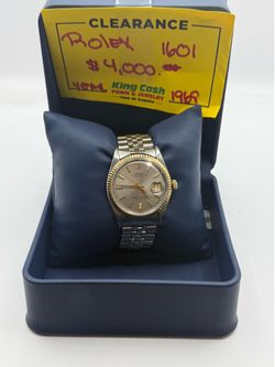 Rolex Gts Wristwatch (1601) 2 Tone Steel and Gold Oyster Perpetual Datejust