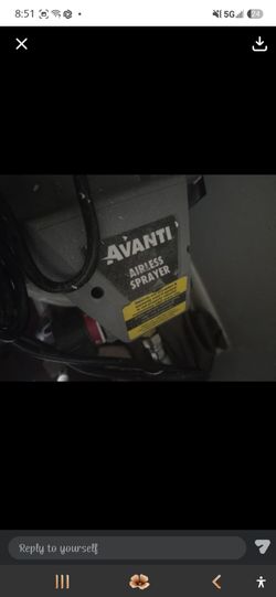 Avanti airless paint sprayer