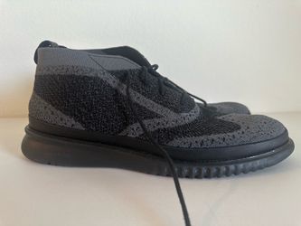 Cole Haan Mens Zerogrand Stitchlite 2 Black Gray Chukka Boots C28376