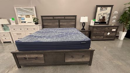 4 PC KING BEDROOM SET
