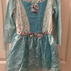 Frozen Dress (5t) with sparkling cape