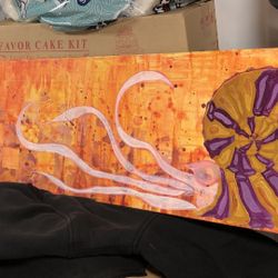 Óleo Paint Snail painted on Canvas