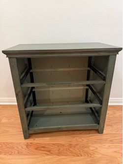 FREE Hardwood damaged green dresser. Pickup only in unit!