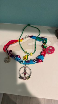 Handmade scarf necklaces