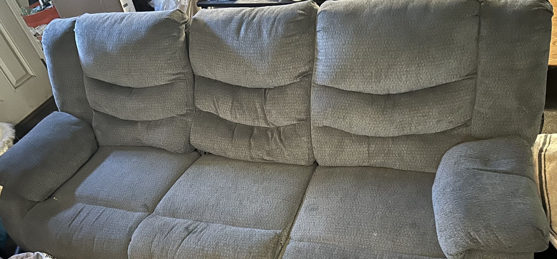 Blue Grey Couch
