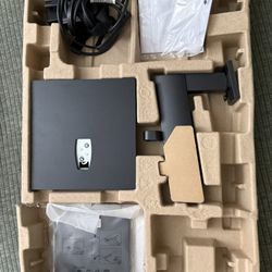 HP Monitor Stand + Power Cable & Box (P24h G5) – No Monitor