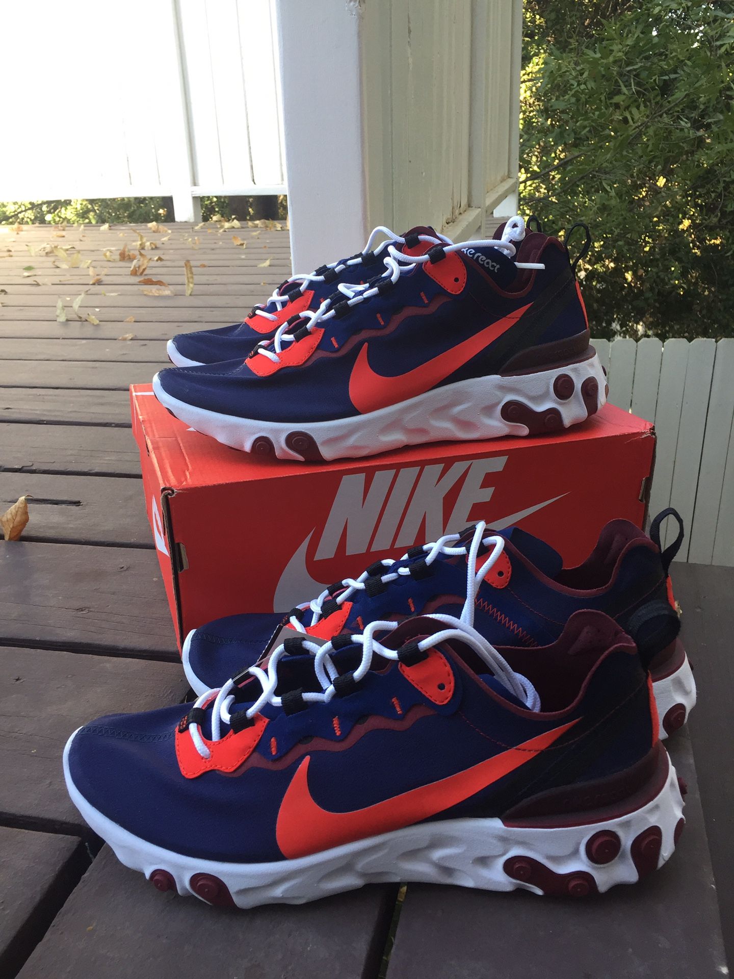 55 Rabid Panda React Element 55 Blue Void Nike React 55 Brand New