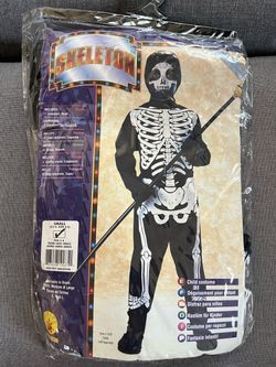 Kids Skeleton Halloween Costume Small