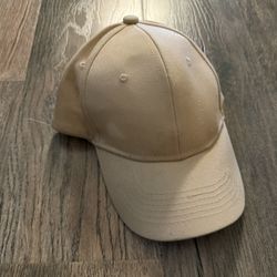 Tan Dad Hat Blank Baseball Cap Structured Buckle Strap